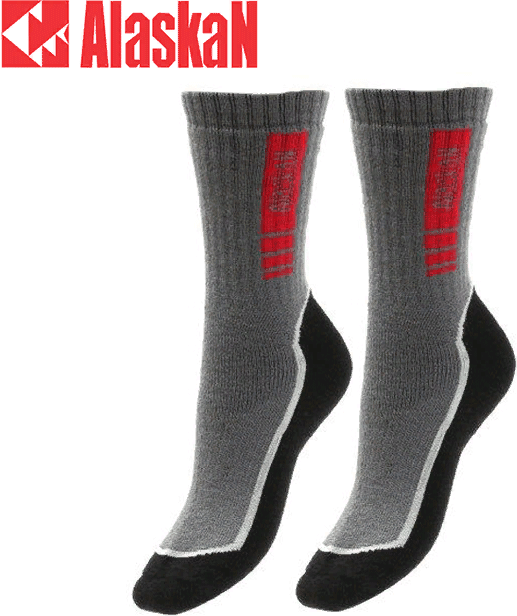 Носки ALASKAN grey/black р.M (35-39) ATWS-GR-M