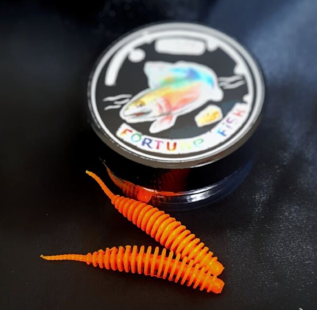 Силиконовая приманка FORTUNE FISH Пламп2 #11 (кислотный оранж) 5шт/уп