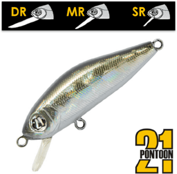 Воблер PONTOON21 CrackJack 38SP-DR 38мм 2.6гр 1.0-1.4м R51 Silver Shad Воблер PONTOON21 CrackJack 38SP-DR 38мм 2.6гр 1.0-1.4м R51 Silver Shad