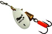 Блесна вращающаяся MEPPS Aglia Fluo Blanc №1 3,5гр Блесна вращающаяся MEPPS Aglia Fluo Blanc №1 3,5гр