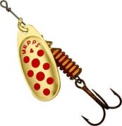 Блесна вращающаяся MEPPS Comet Decore OR/RG (золото/красн) №1 3,5г