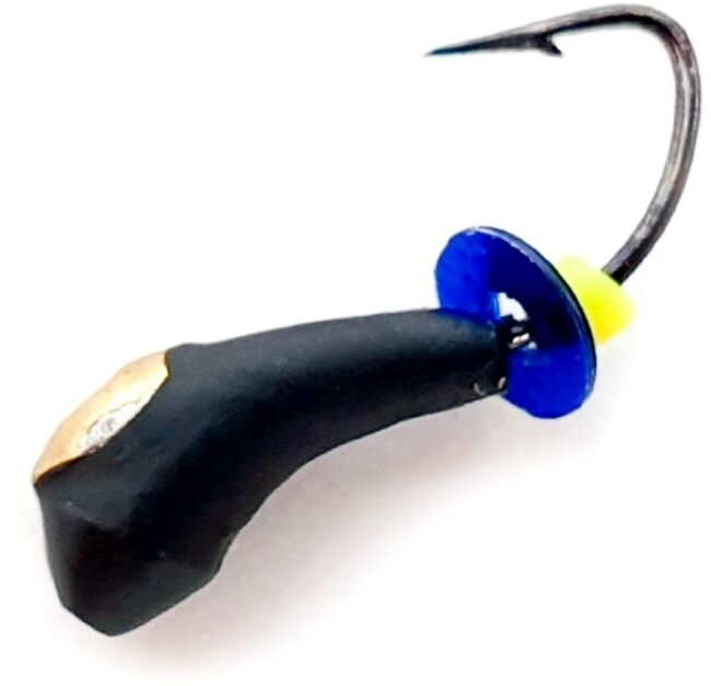 Мормышка вольфрам WORMIX Уралка-Перевертыш с золотой коронкой 0.2гр, Ø2.0мм (арт.:4281)