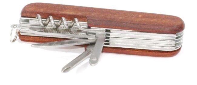 Мультитул СЛЕДОПЫТ 11 предметов, деревянная ручка PF-MT-12