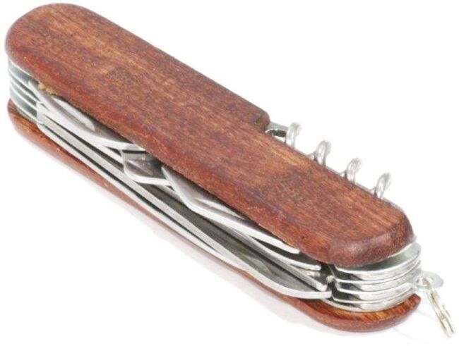 Мультитул СЛЕДОПЫТ 11 предметов, деревянная ручка PF-MT-12