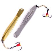 Блесна вертикальная зимняя Lucky John WALLE с цепочкой и тройником  60мм GS блистер Блесна вертикальная зимняя Lucky John WALLE с цепочкой и тройником  60мм GS блистер