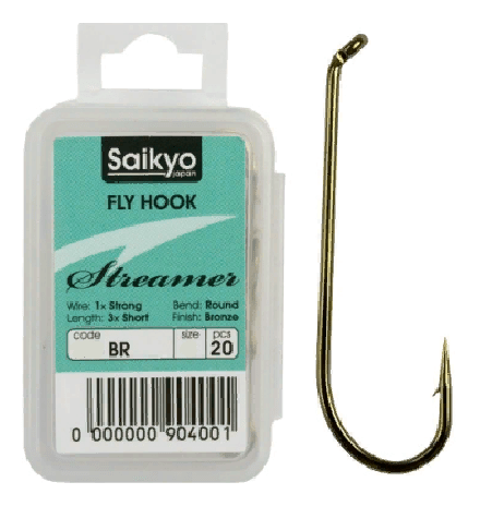Крючок SAIKYO KH-71472 Streamer BR №08 20шт/уп
