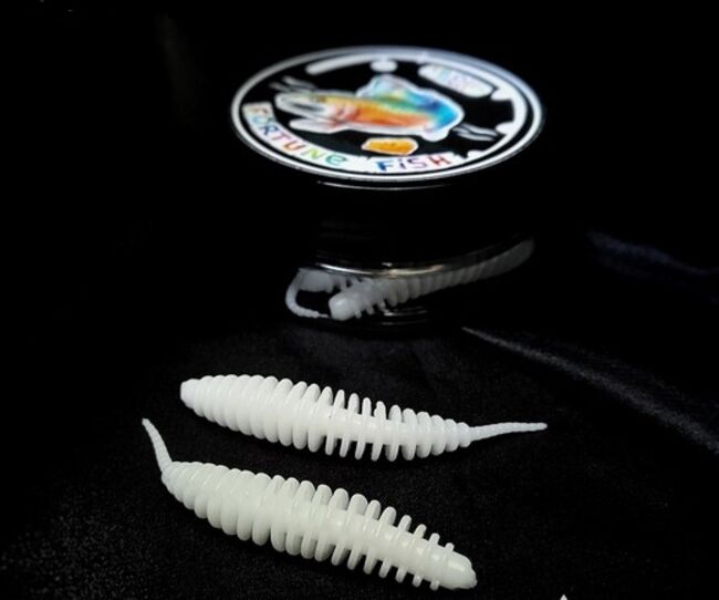 Силиконовая приманка FORTUNE FISH Пламп2 #12 (белый) 5шт/уп