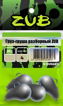 Груз ZUB Груша разборная 22гр. 4шт/уп Груз ZUB Груша разборная 22гр. 4шт/уп