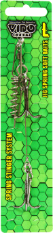 Оснастка стингер со спиралью VIDO CRAFT Jig Spring Soft Baits размер:L