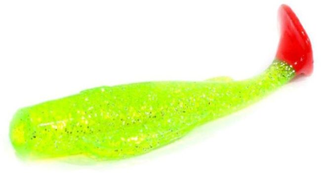 Виброхвост ALLVEGA Bite Fighter Float 8см 4.9гр 4шт/уп #001RT chartreuse RT