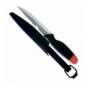 Нож ROBINSON тип финка в чехле 24.5см стропорез прорезин. рукоятка 89-RP-004 Нож ROBINSON тип финка в чехле 24.5см стропорез прорезин. рукоятка 89-RP-004
