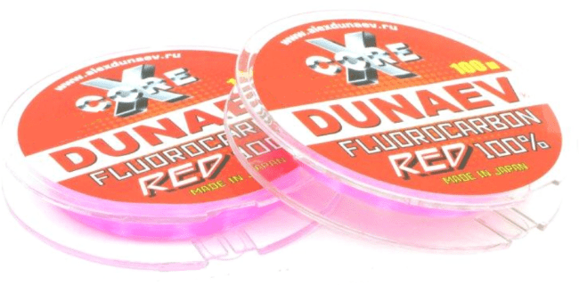Флюорокарбон DUNAEV X-Core Fluorocarbon 100% RED 100м 0.370мм Флюорокарбон DUNAEV X-Core Fluorocarbon 100% RED 100м 0.370мм