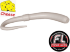 Силиконовая приманка FRESH LURES FlipWorm 3.1”/77мм Сыр #104 10шт/уп