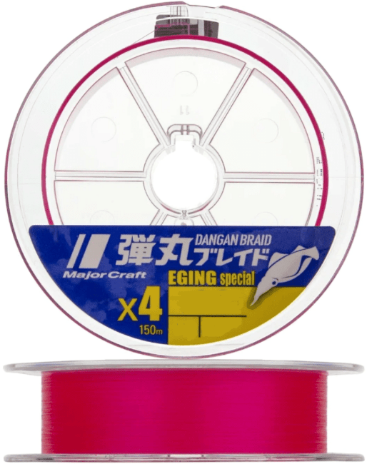Шнур плетеный MAJOR CRAFT Dangan Braid Eging Special X4 #0.5/0.09мм 150м до 4кг (pink) Шнур плетеный MAJOR CRAFT Dangan Braid Eging Special X4 #0.5/0.09мм 150м до 4кг (pink)