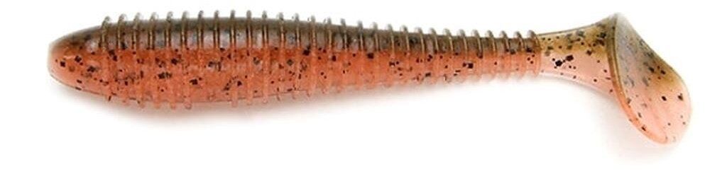 Виброхвост KEITECH Swing Impact FAT 3.3" #438 Green Pumpkin Fire 8.4см 5гр 7шт/уп Виброхвост KEITECH Swing Impact FAT 3.3" #438 Green Pumpkin Fire 8.4см 5гр 7шт/уп
