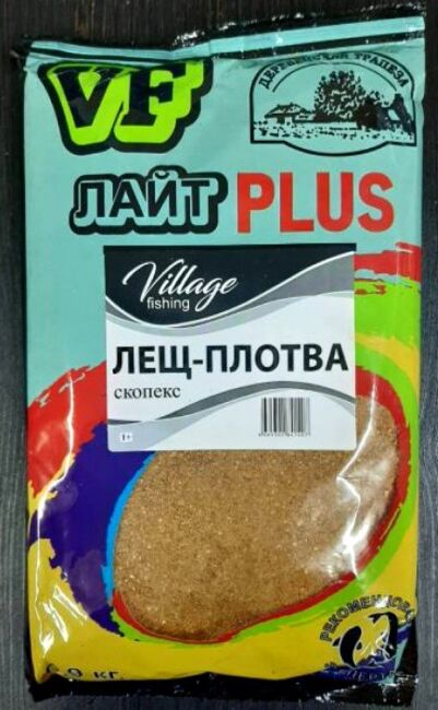 Прикормка VILLAGE FISHING Лайт PLUS Лещ-плотва скопекс 0,9кг