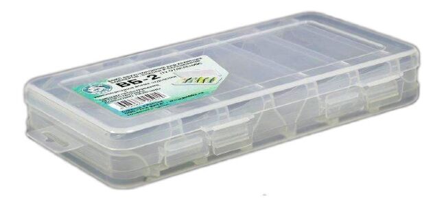 Коробка ТРИ КИТА для воблеров и балансиров ВБ-2 бел 2-х стор(6+6отд) 235*135*35мм