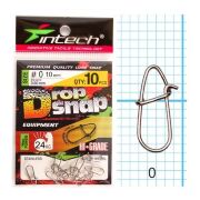 Застежка INTECH Drop Snap #0 24кг 10шт/уп Застежка INTECH Drop Snap #0 24кг 10шт/уп