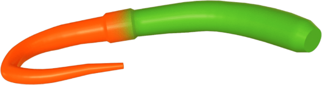 Силиконовая приманка FRESH LURES FlipWorm 3.1”/77мм Сыр #232 10шт/уп