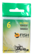 Крючок FISH SEASON Tanago-Ring №6 колечко черный 10шт/уп 10003-06F Крючок FISH SEASON Tanago-Ring №6 колечко черный 10шт/уп 10003-06F