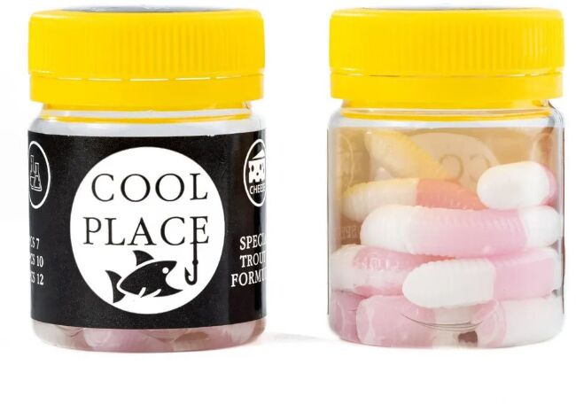 Силиконовая приманка COOL PLACE  Buk Floating Stretch 6.5см" Сыр Белый/Розовый 7шт/уп