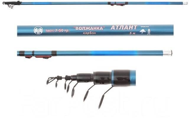 Удилище с кольцами ВОЛЖАНКА Атлант 5.0м (5 секций) тест до 50гр (IM7) 010-0001 Удилище с кольцами ВОЛЖАНКА Атлант 5.0м (5 секций) тест до 50гр (IM7) 010-0001