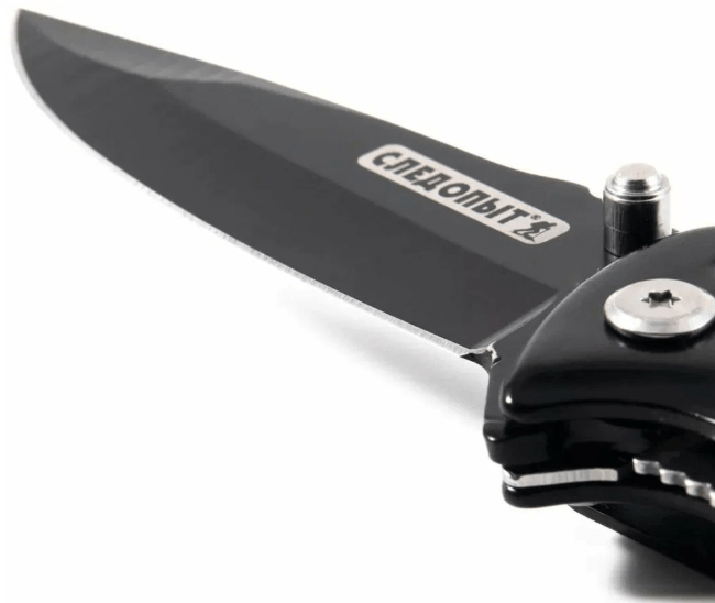 Нож туристический СЛЕДОПЫТ с зажимом, клинок 75 мм PF-PK-14
