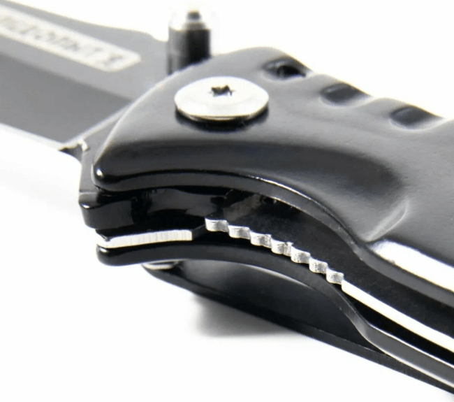 Нож туристический СЛЕДОПЫТ с зажимом, клинок 75 мм PF-PK-14