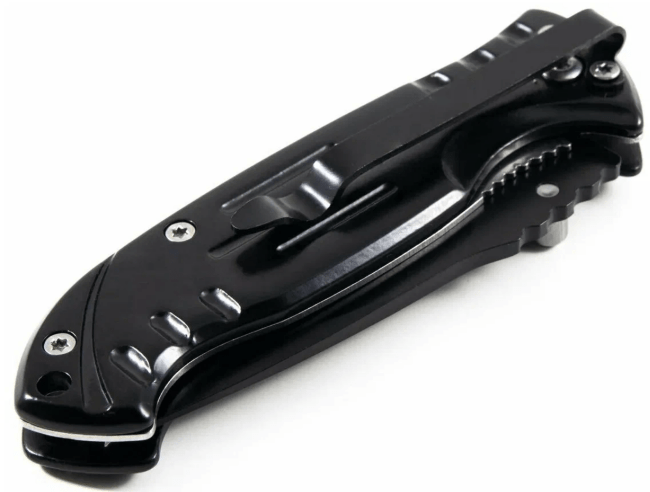 Нож туристический СЛЕДОПЫТ с зажимом, клинок 75 мм PF-PK-14