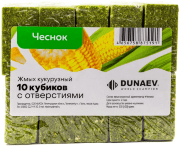 Жмых DUNAEV кукурузный Чеснок 300гр 10шт/уп Жмых DUNAEV кукурузный Чеснок 300гр 10шт/уп