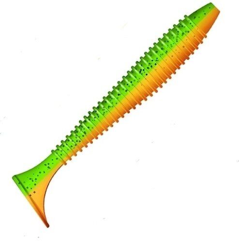 Виброхвост ZUB Swing 160мм цвет 022 зелено-оранжевый 4шт/уп
