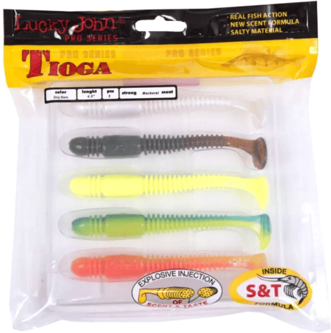 Виброхвосты съедоб. искусст. LJ Pro Series TIOGA 4.5" 114мм #MIX1 5ш/уп Виброхвосты съедоб. искусст. LJ Pro Series TIOGA 4.5" 114мм #MIX1 5ш/уп