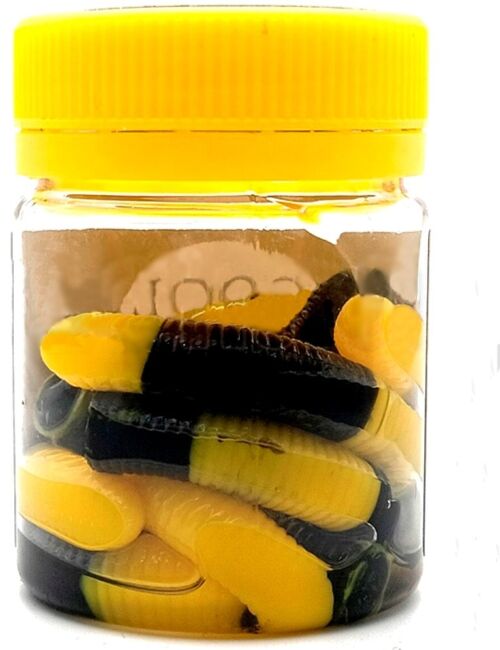 Силиконовая приманка COOL PLACE Buk Floating Stretch 6.5см" Сыр Желтый/Черный 7шт/уп Силиконовая приманка COOL PLACE Buk Floating Stretch 6.5см" Сыр Желтый/Черный 7шт/уп