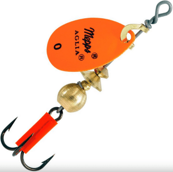 Блесна вращающаяся MEPPS Aglia Fluo Orange №0 2,5гр Блесна вращающаяся MEPPS Aglia Fluo Orange №0 2,5гр
