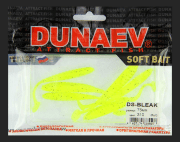Приманка DS-BLEAK 75мм 6шт/уп, цвет (310) желтый, блестки черные