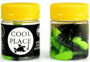 Силиконовая приманка COOL PLACE Maggot 1.6" Сыр #black/green 10шт/уп Силиконовая приманка COOL PLACE Maggot 1.6" Сыр #black/green 10шт/уп