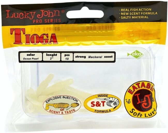 Виброхвост LUCKY JOHN Pro Series Tioga 2" 50мм #033 10шт/уп 140102-033