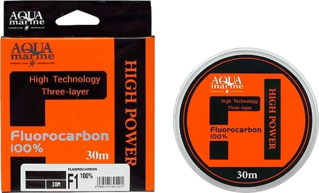 Флюорокарбон AquaMarine "Fluorocarbon 100%" 30м #3.0/0.303мм 6.53кг