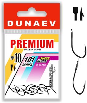 Крючок DUNAEV Premium 101 #10 Ø0.48мм 10шт/уп Крючок DUNAEV Premium 101 #10 Ø0.48мм 10шт/уп