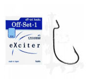 Офсетный крючок EXCITER Off-Set-1 #1/0 5шт/уп Офсетный крючок EXCITER Off-Set-1 #1/0 5шт/уп