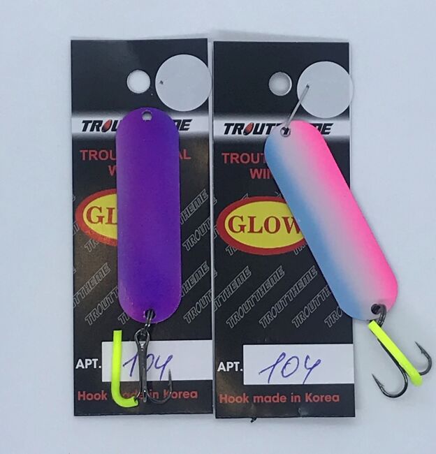 Блесна колеблющаяся TROUTTHEME Trout Special Winter 6.0гр 50мм #104 Glow