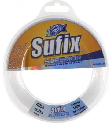 Леска монофил SUFIX Superior Leader прозрачная 100м 1.0мм 60кг