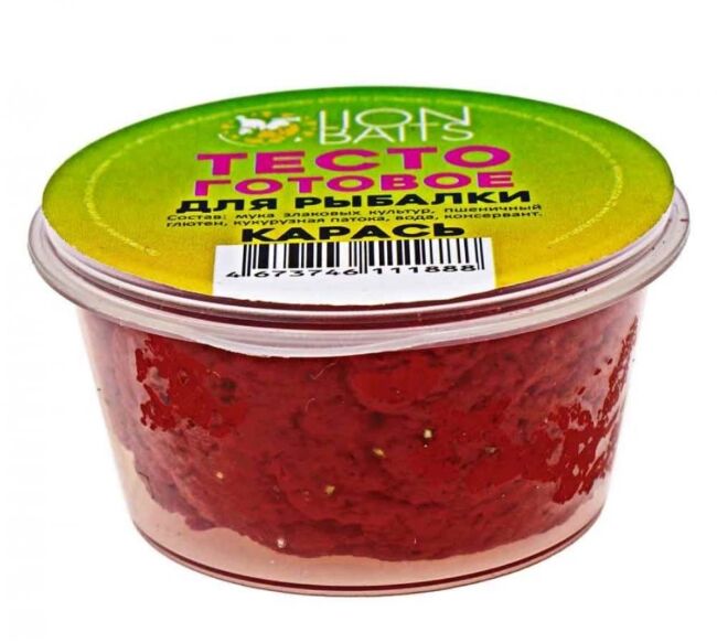 Тесто готовое для рыбалки LION BAITS карась Тесто готовое для рыбалки LION BAITS карась