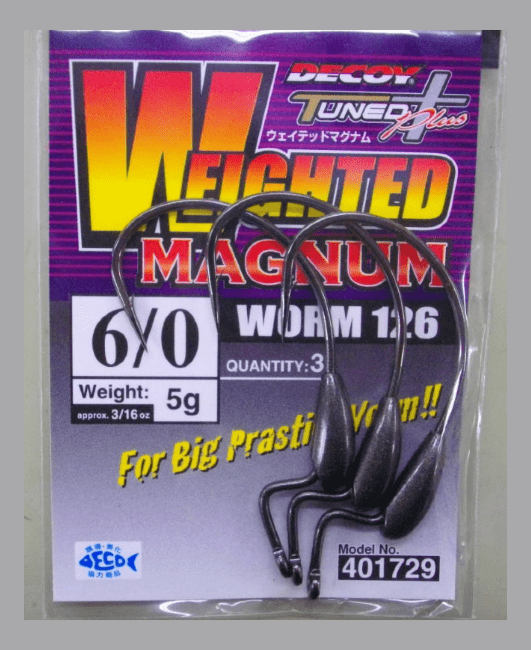 Крючок офсетный DECOY Worm 126 Weighted Magnum #6/0 вес:5.0гр 3шт/уп (401729) Крючок офсетный DECOY Worm 126 Weighted Magnum #6/0 вес:5.0гр 3шт/уп (401729)