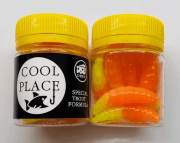 Силиконовая приманка COOL PLACE Maggot Stretch 1.6" Сыр #15 Оранжевый/Желтый 10шт/уп