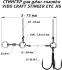 Оснастка стингер для джиг-головки VIDO CRAFT Stinger Eye Jig размер:S Оснастка стингер для джиг-головки VIDO CRAFT Stinger Eye Jig размер:S