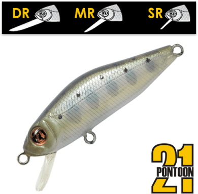 Воблер PONTOON21 CrackJack 38F-DR 38мм 2.5гр  0,8-1,2м 351 Natural Yamame YE