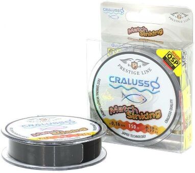 Леска монофил CRALUSSO Match Sinking Prestige 150м 0.14мм Леска монофил CRALUSSO Match Sinking Prestige 150м 0.14мм