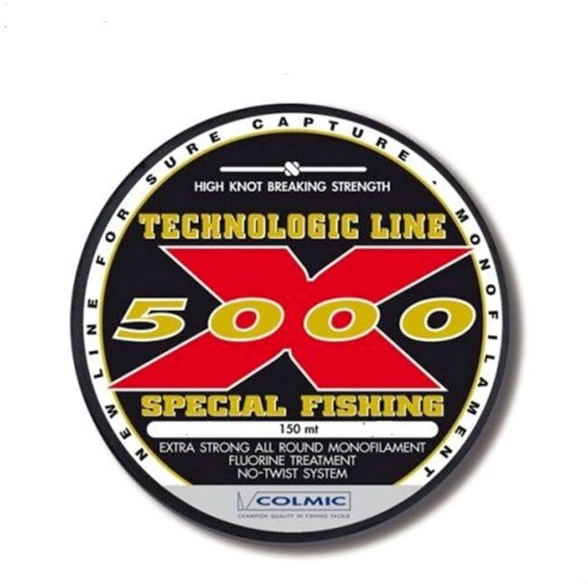 Леска COLMIC X-5000 150м 0.185мм 5.05кг прозрачная Леска COLMIC X-5000 150м 0.185мм 5.05кг прозрачная