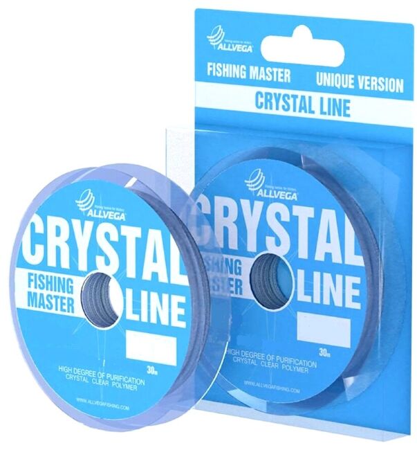 Леска монофильная ALLVEGA Fishing Master Crystal 30м 0.10мм 1.34кг